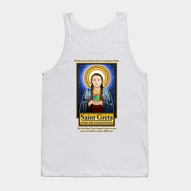 Saint Greta Tank Top by Pop Art Saints